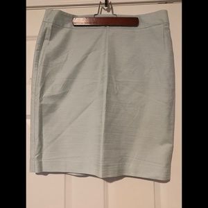 Ann Taylor Textured Skirt; Mint Green; Size 14. Never worn.